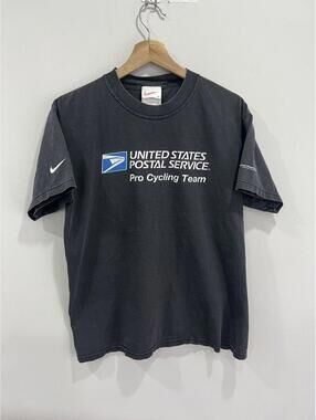 Vintage Nike Usps Tee Shirt Cycling Team swoosh check